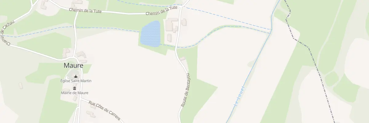 Plan du 8 Rte de Bentayou à Maure