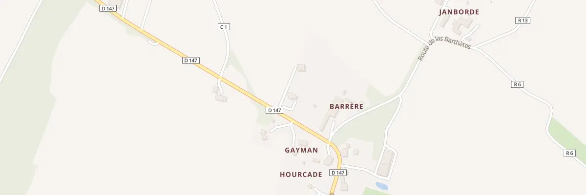 Plan du 5545 Hourcade à Caupenne-d’Armagnac
