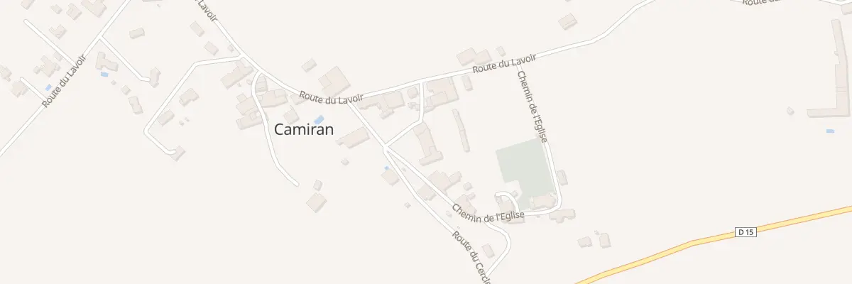 Plan du 21 Le Bourg Nord à Camiran