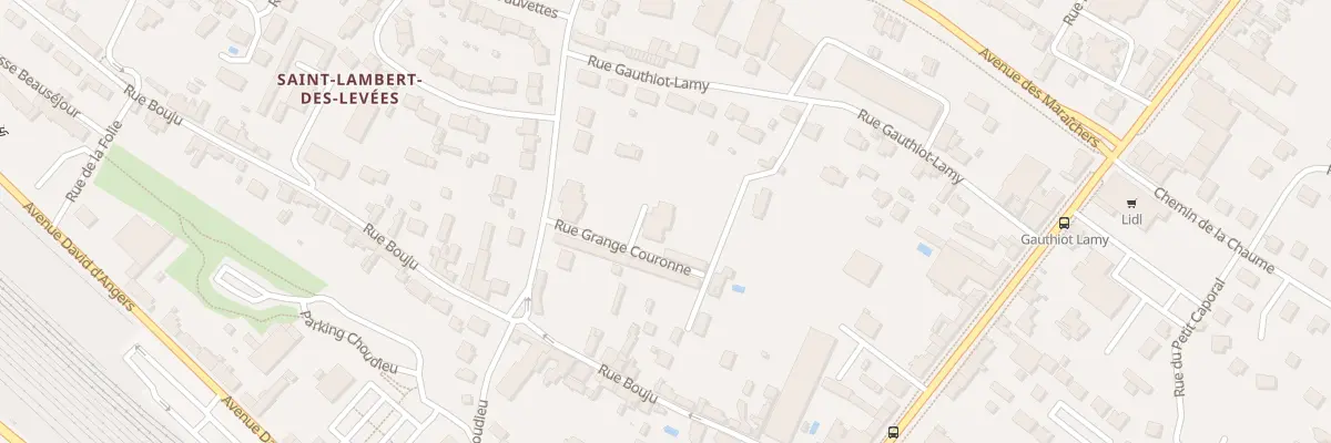 Plan du 20 Rue Grange Couronne à Saumur