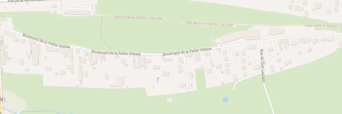 Plan du 80 Bd de la Petite Vitesse à La Flèche