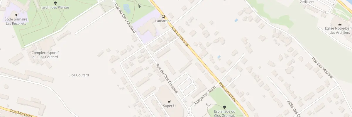 Plan du 407 Rue Lamartine à Saumur