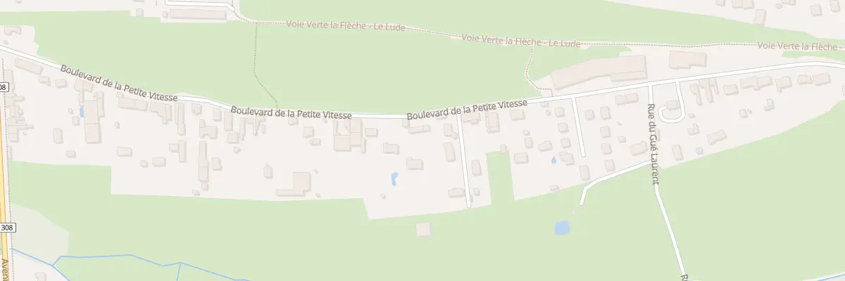 Plan du 78 Bd de la Petite Vitesse à La Flèche