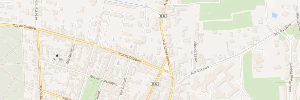 Plan du 12 Rue de Ceinture à La Flèche