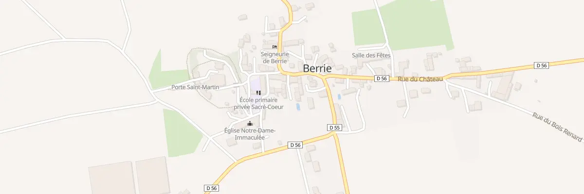 Plan du 8 Rue du Château à Berrie