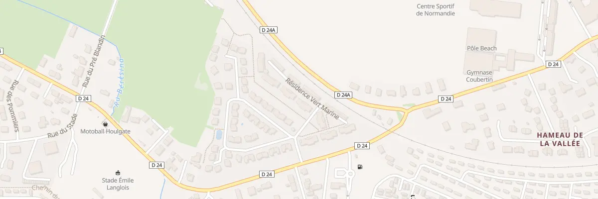 Plan du 9001 Res le Parc Vert Marine à Houlgate