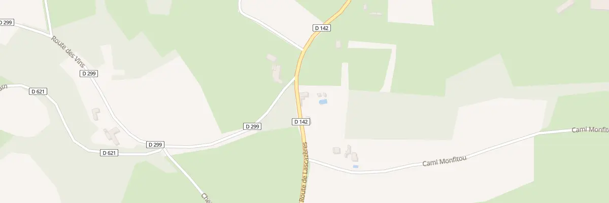 Plan du 2 Rte de Lascazeres à Monpezat