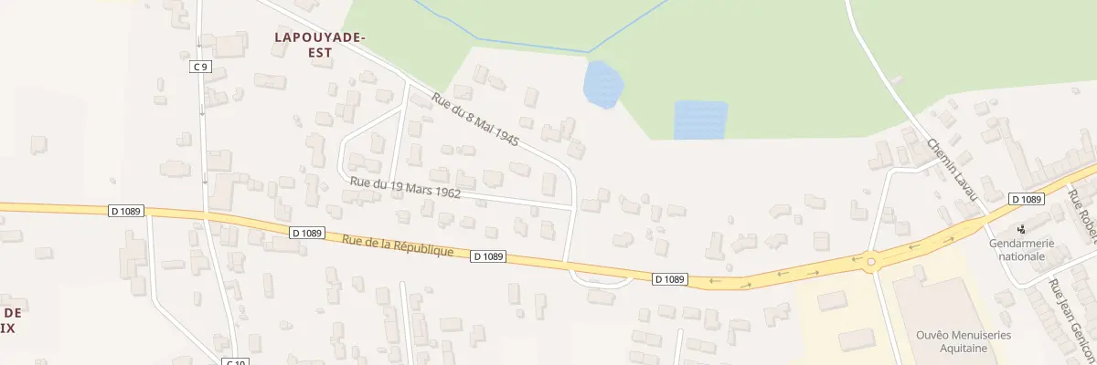 Plan du 1 Rue du 19 Mars 1962 à Saint-Médard-de-Guizières