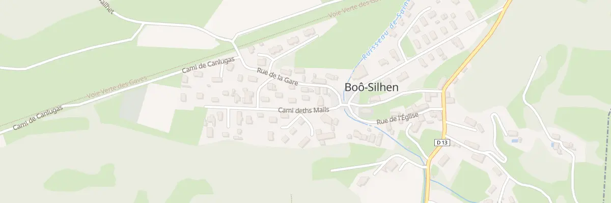 Plan du 2 Cami Deths Mails à Boô-Silhen