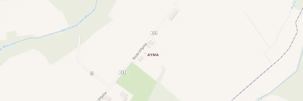Plan du 956 Rte d’Ayma à Lagrange