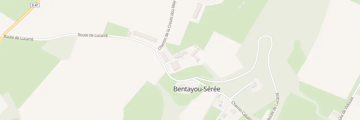 Plan du 1002 Rte de Lucarre à Bentayou-Sérée