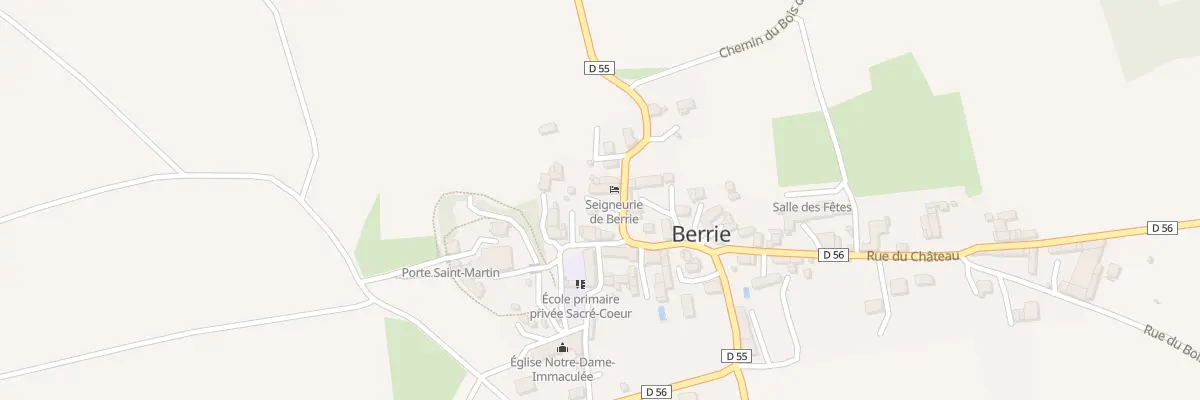 Plan du 3 Rue Haute Rue à Berrie