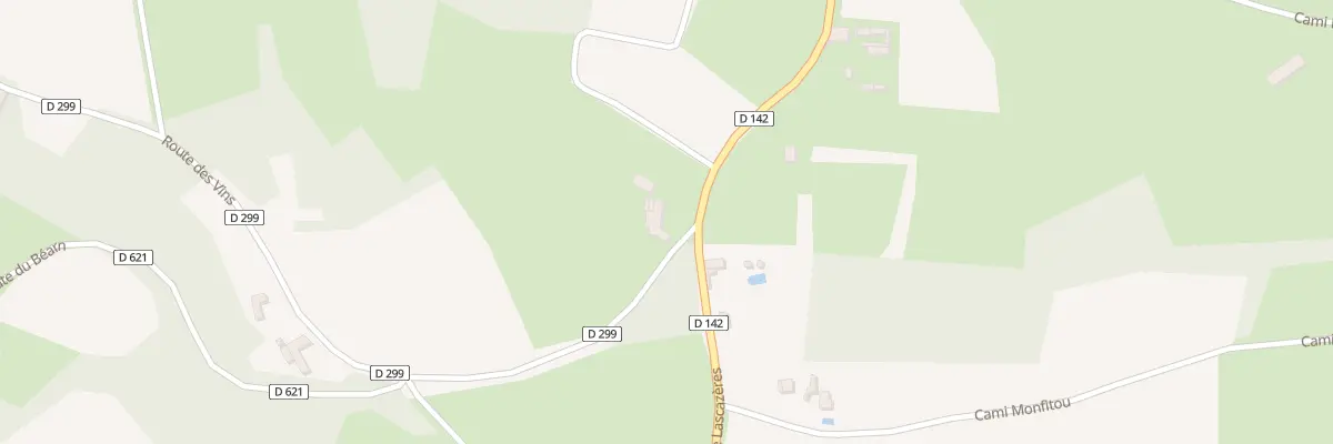 Plan du 1 Rte du Bearn à Monpezat