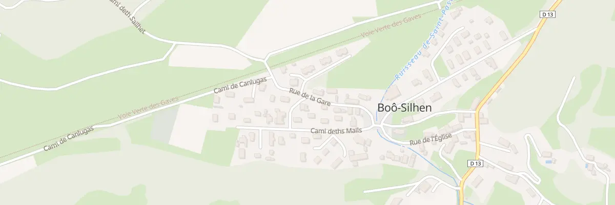 Plan du 1 Cami Deth Casaous à Boô-Silhen