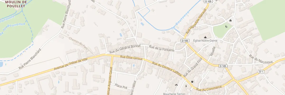 Plan du 2 Rue Henri Héliot à Chef-Boutonne