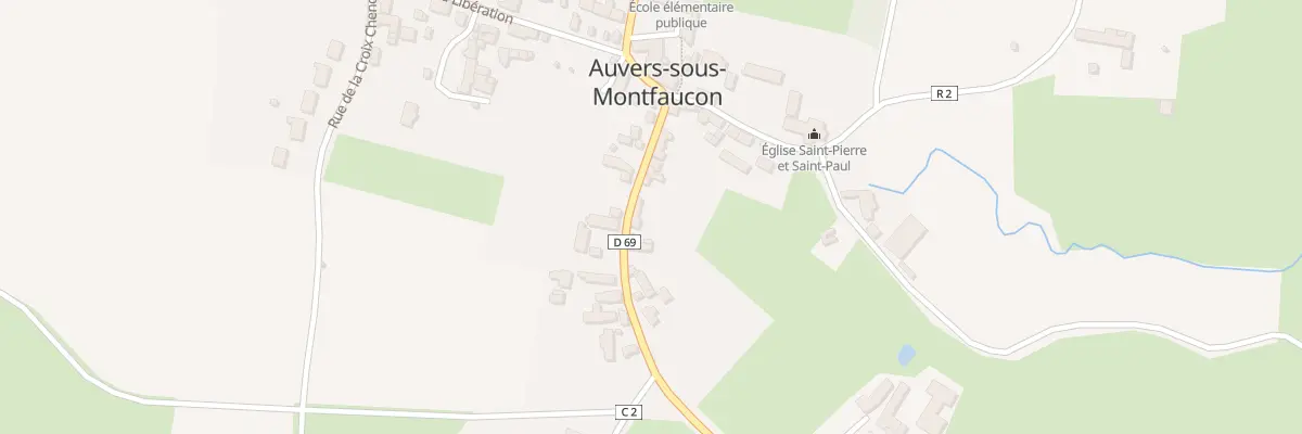 Plan du 15 Rue de Montfaucon à Auvers-sous-Montfaucon