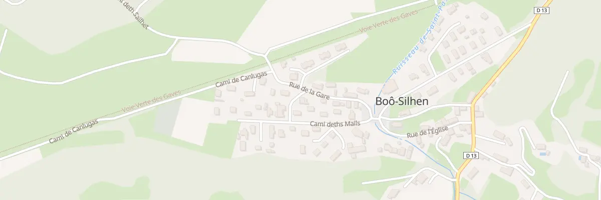 Plan du 3 Cami Deth Casaous à Boô-Silhen