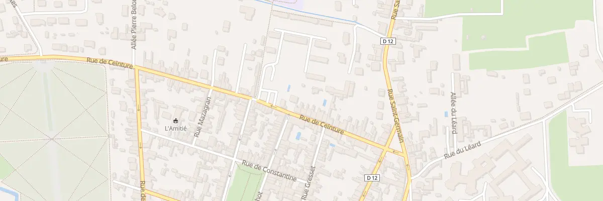 Plan du 38 Rue de Ceinture à La Flèche