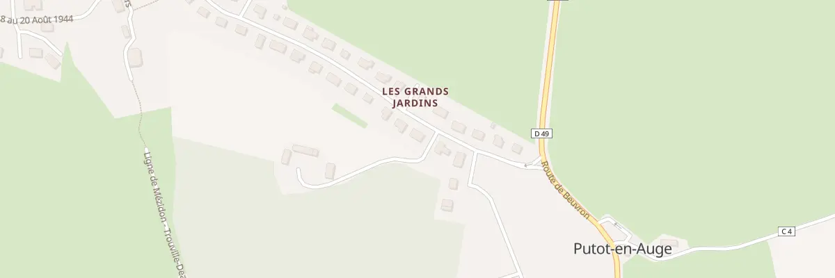 Plan du 20 Rue de la Mairie à Putot-en-Auge