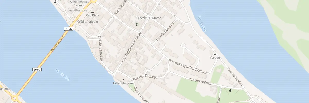 Plan du 2 Rue des Capucins d’Offard à Saumur