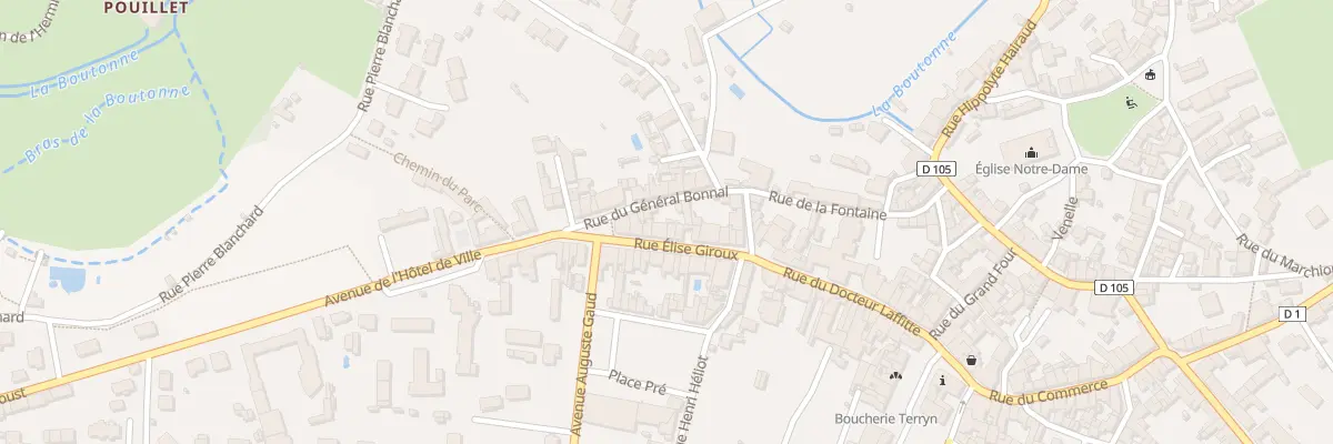 Plan du 5 Rue Elise Giroux à Chef-Boutonne