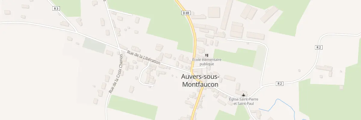 Plan du 6 Rue de la Libération à Auvers-sous-Montfaucon