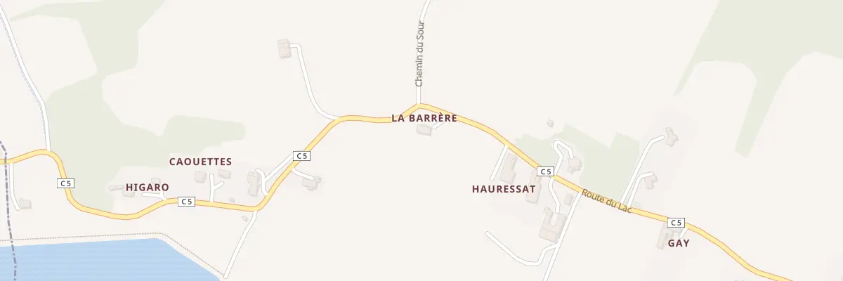 Plan du 5100 La Barrere à Saint-Martin-d’Armagnac