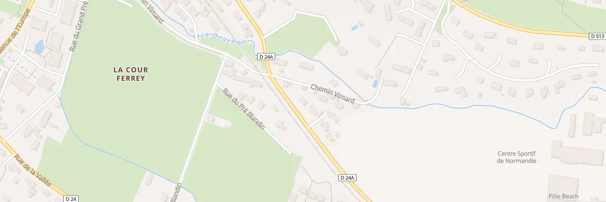 Plan du 3 Av Guislain de Favieres à Houlgate