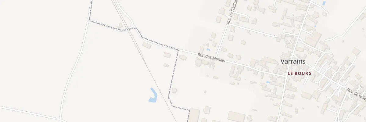 Plan du 29 Rue des Menais à Varrains