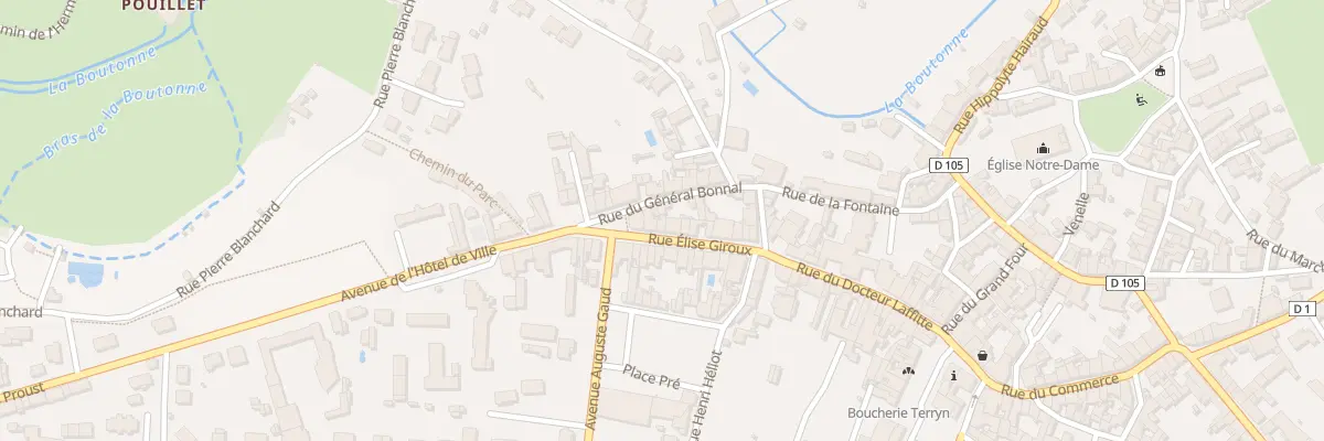 Plan du 3 Rue Elise Giroux à Chef-Boutonne