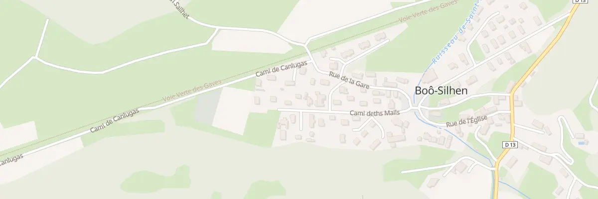 Plan du 14 Cami Deths Mails à Boô-Silhen