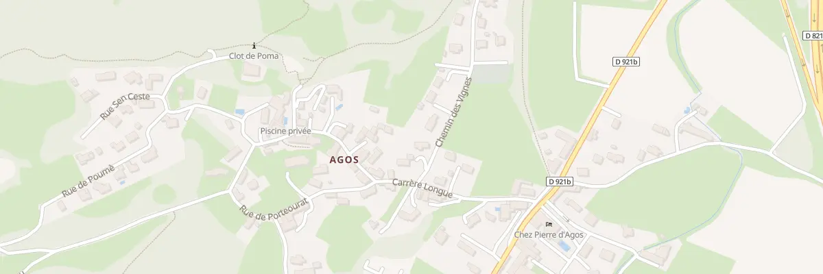 Plan du 1B Che des Vignes à Agos-Vidalos