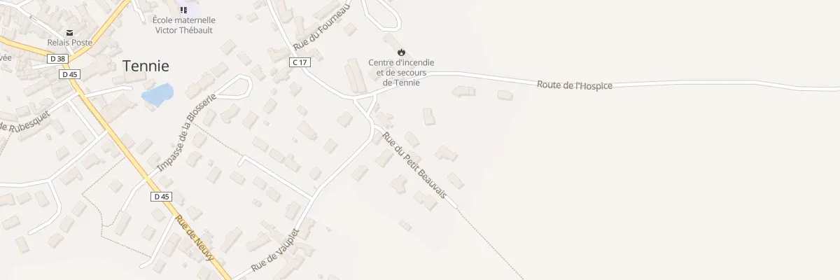 Plan du 3 Rue du Petit Beauvais à Tennie