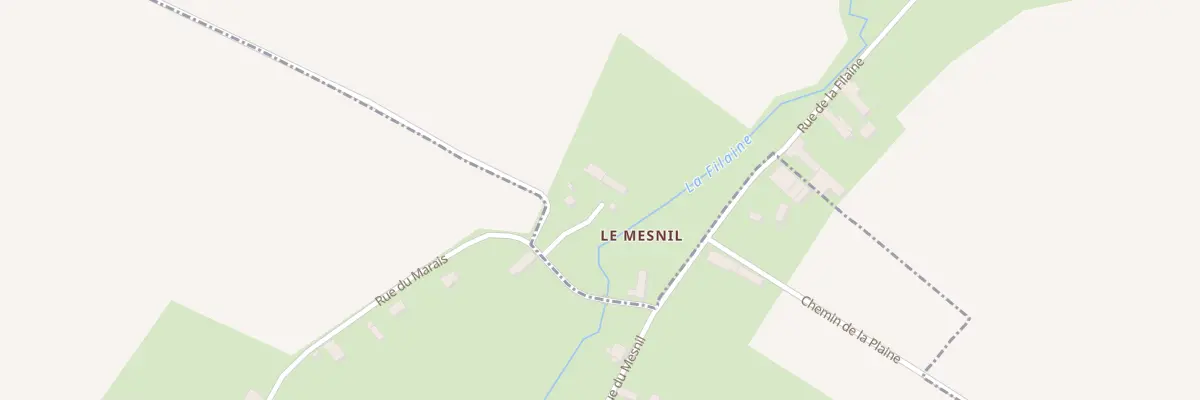 Plan du 4 Le Mesnil à Crocy