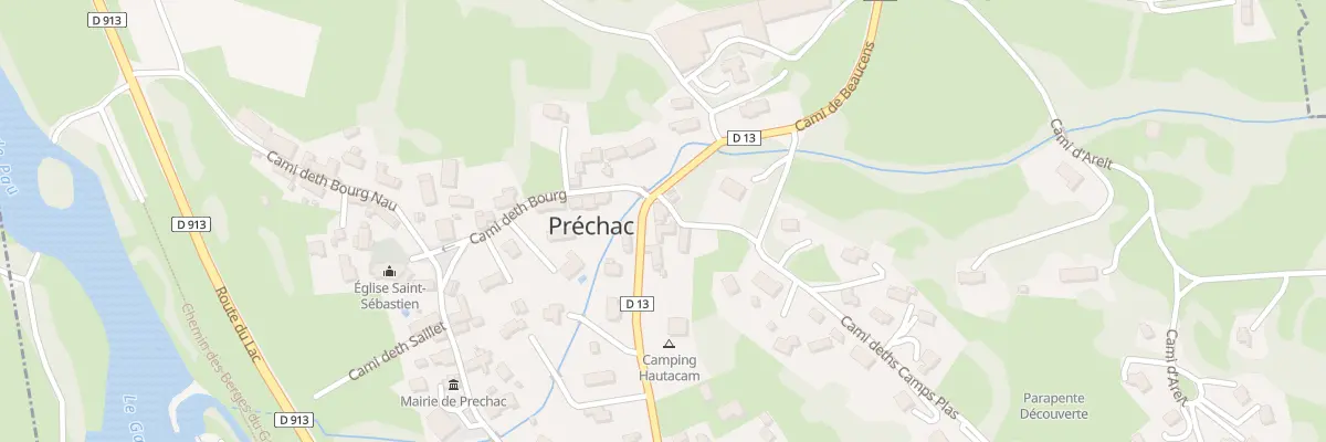 Plan du 61 Cami de Beaucens à Préchac
