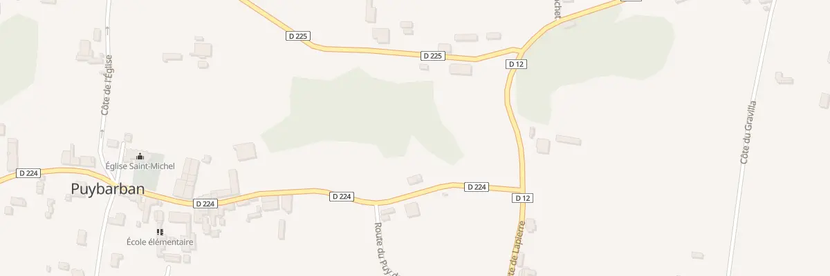 Plan du 389 Rte du Château à Puybarban