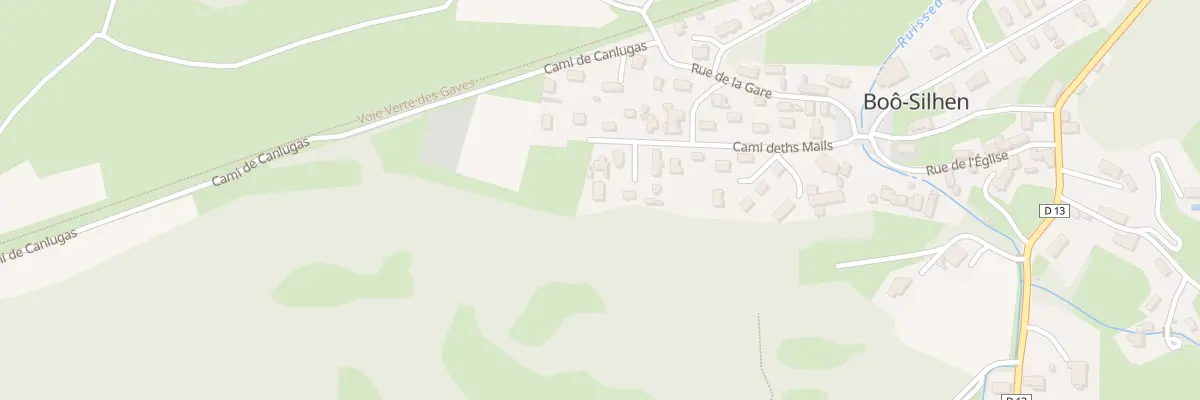 Plan du 4 Cami Deth Placouts à Boô-Silhen