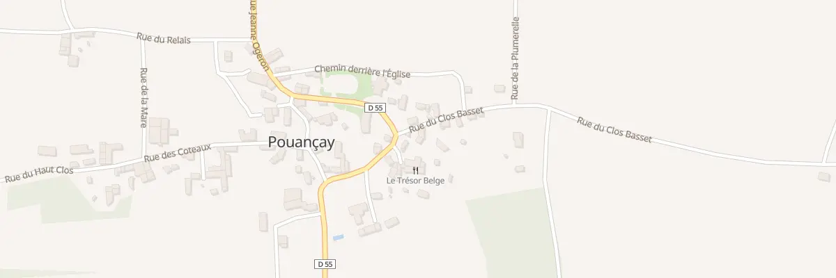 Plan du 1 Rue du Clos Basset à Pouançay