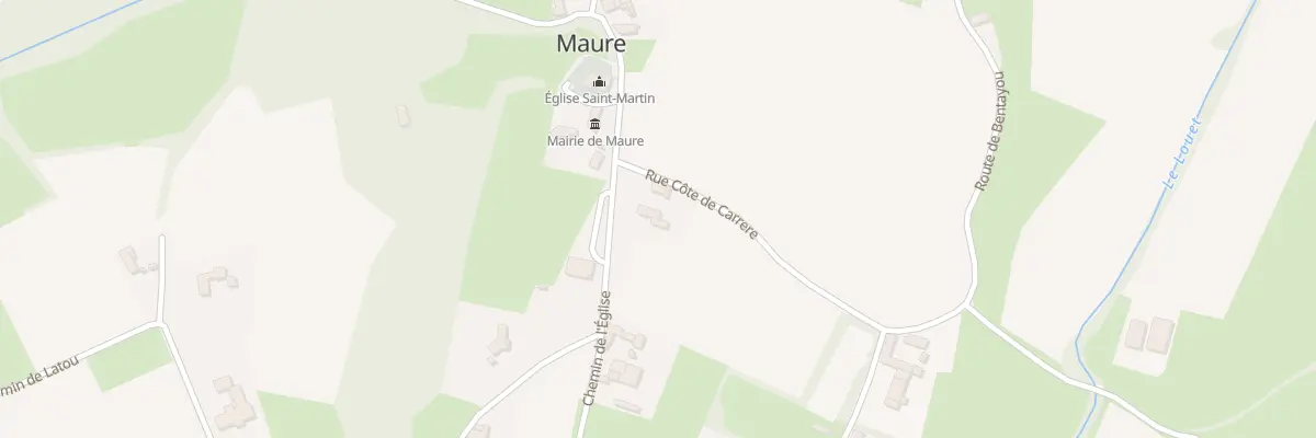 Plan de Cote de Carrere à Maure