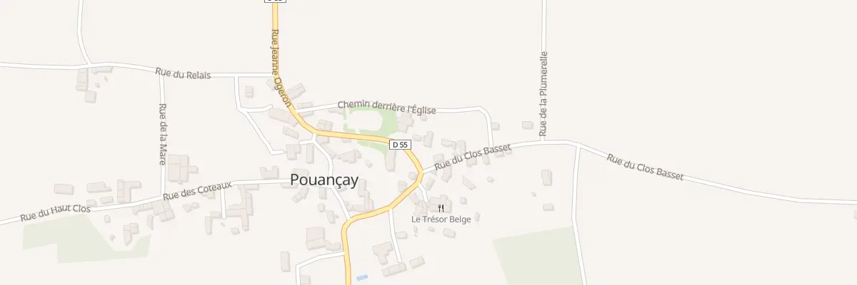 Plan du 8 Rue Jeanne Ogeron à Pouançay