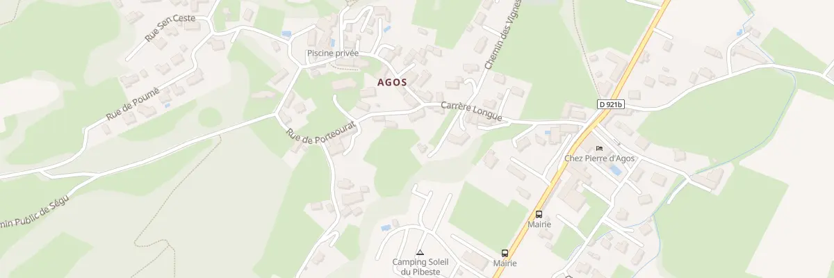 Plan du 7 Rue Carrere Longue à Agos-Vidalos