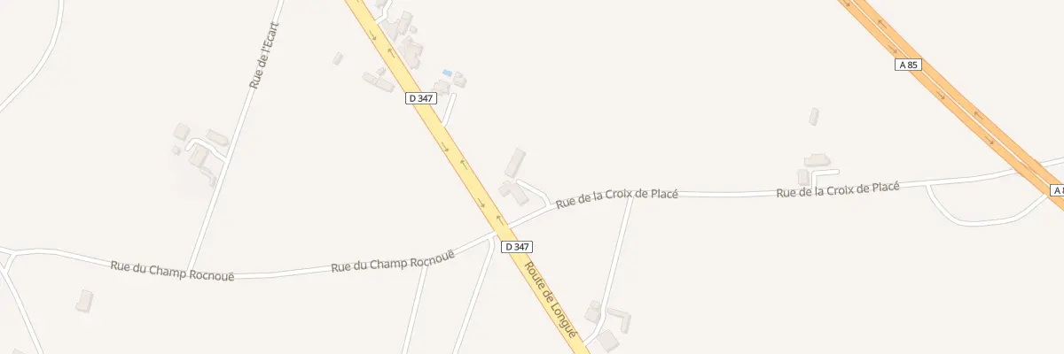 Plan du 3 Rue de la Croix de Placé à Vivy
