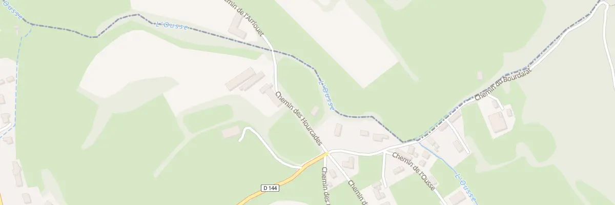 Plan du 2 Che des Hourcades à Poueyferré