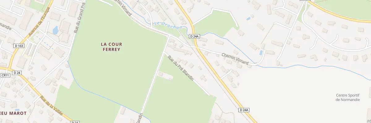 Plan du 7 Rue du Pré Blandin à Houlgate