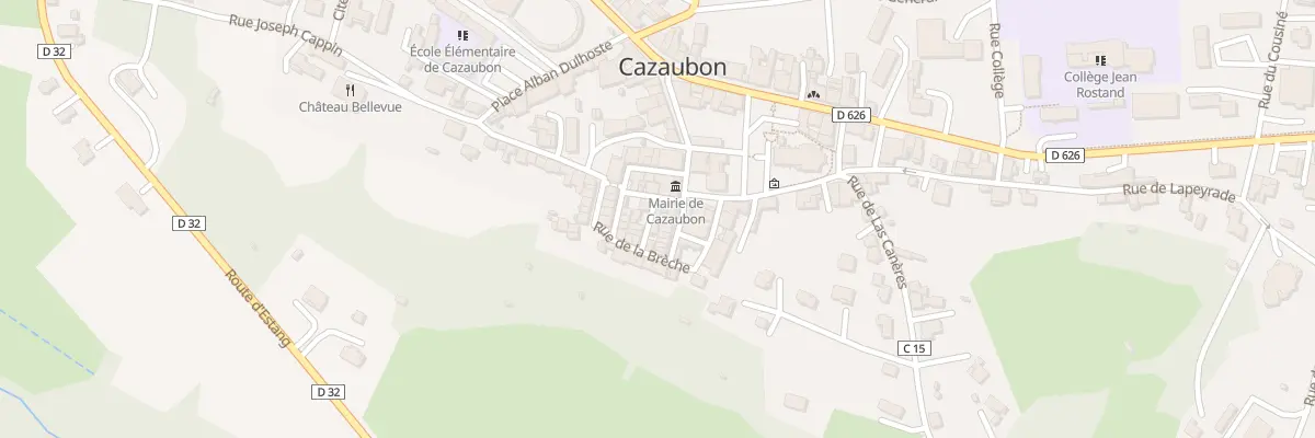 Plan du 3 Rue Labarthe Vacquier à Cazaubon