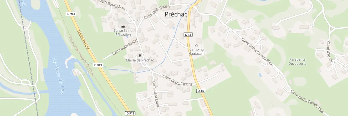 Plan du 116B Cami de Beaucens à Préchac