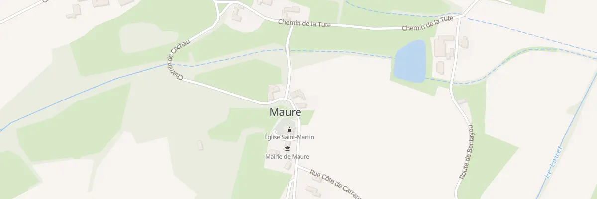 Plan du 1 Che de l’Eglise à Maure