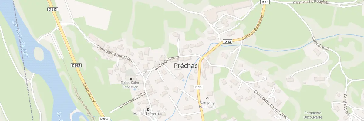 Plan du 12 Cami Deth Bourg à Préchac