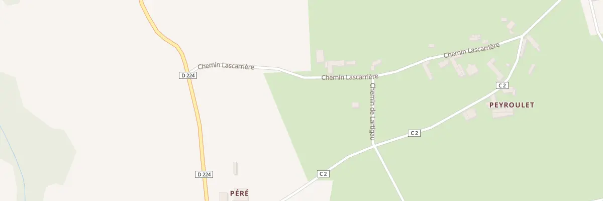 Plan du 9 Che Lascarriere à Luc-Armau