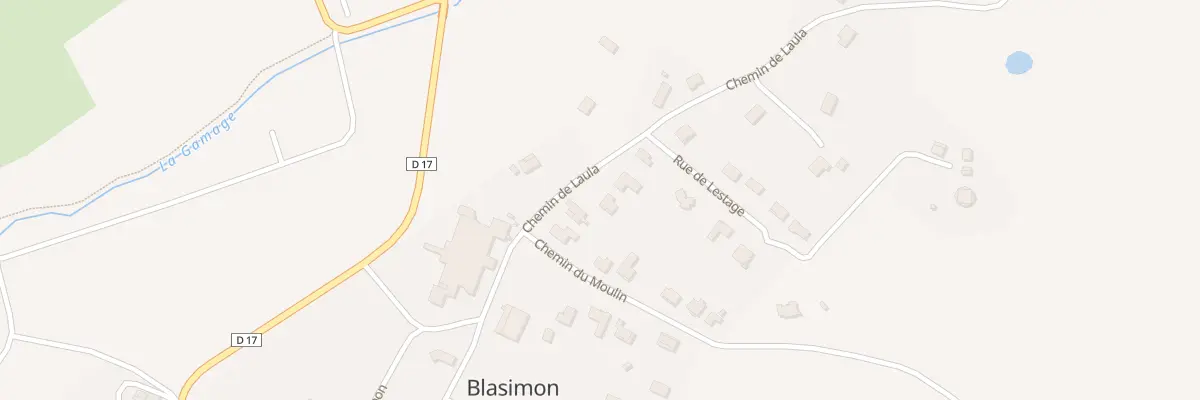 Plan du 4 Che de Laula à Blasimon